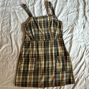 Plaid felt dress